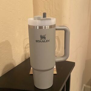 Grey Stanley cup with handle water bottle